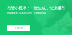 不懂代码照样拥有！有赞助你一键生成小程序！