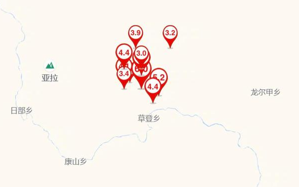 四川马尔康市7小时发生